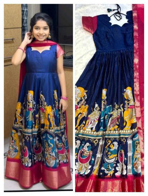 kids gown silk Surat kids ethnic wear wholesale